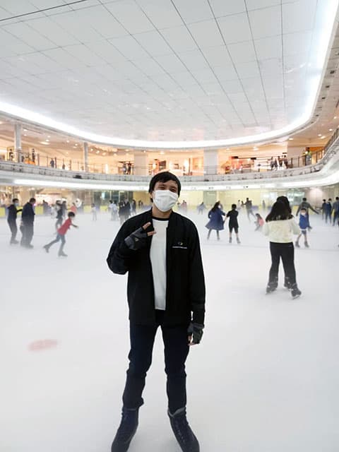 Me on the skating rink